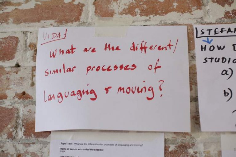 WHAT ARE THE DIFFERENT/SIMILAR PROCESSES OF LANGUAGING AND MOVING? (VIDA)